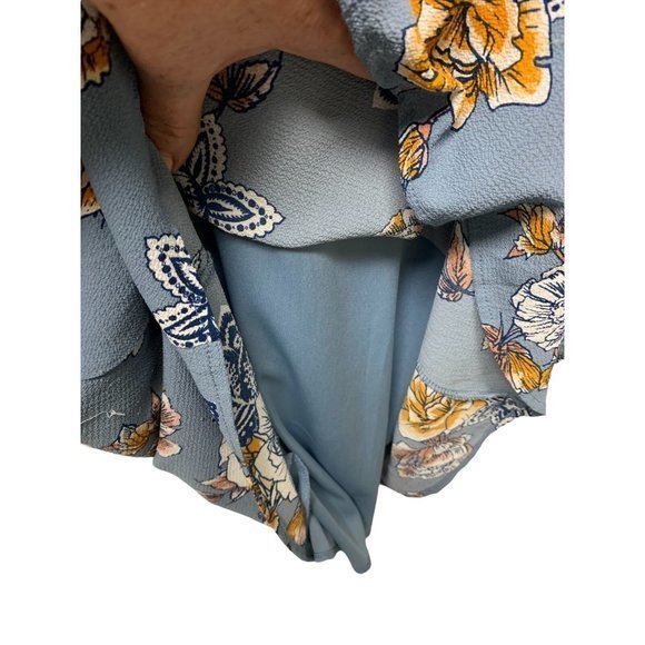 4/$20 Peppermint Blouse Top Shirt Womens M Floral Boho Hippie Retro Coquette - Picture 4 of 6